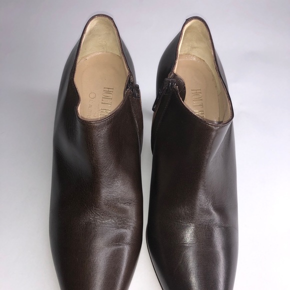 L’Autre Chose Brown Leather Booties 36.5 6.5 - Picture 5 of 13